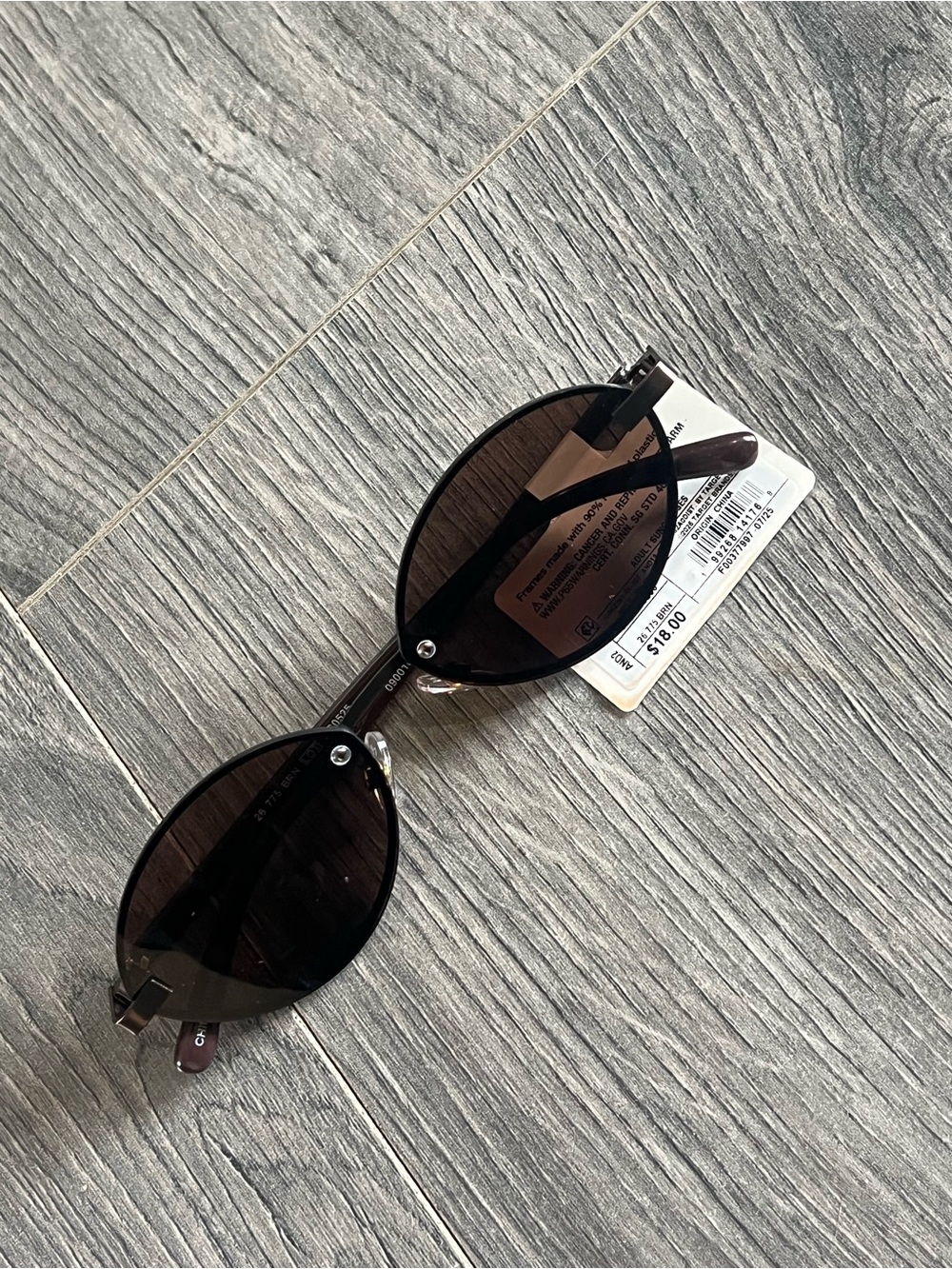 Target Black Oval Sunglasses